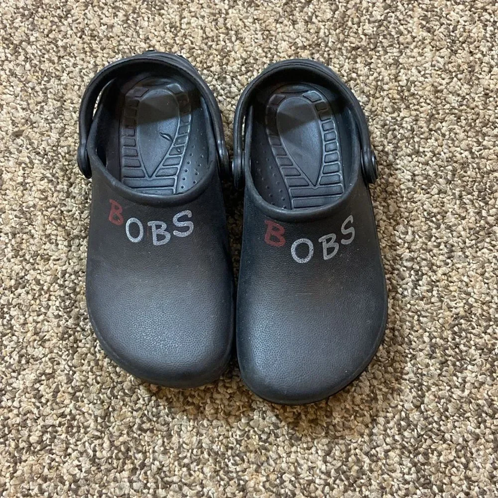 BOBS Kids Black Clogs Size 13 Unisex